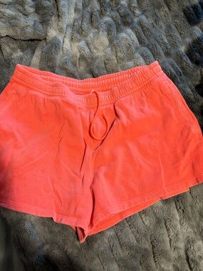 Aeropostale Coral and White Duo Drawstring Athletic Shorts